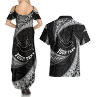 Personalised New Zealand Bungy Jumping Couples Matching Summer Maxi Dress and Hawaiian Shirt Maori Pattern LT05 - Polynesian Pride