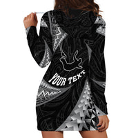 Personalised New Zealand Bungy Jumping Hoodie Dress Maori Pattern LT05 - Polynesian Pride