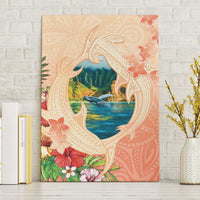 Hawaii Kauai Na Pali Coast Landscape Canvas Wall Art LT05 Without Frame Peach - Polynesian Pride
