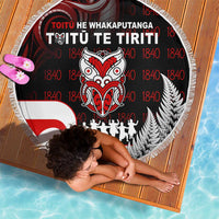 Aotearoa Toitu He Whakaputanga Beach Blanket Toitu Te Tiriti O Waitangi LT05 - Polynesian Pride