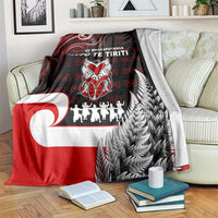 Aotearoa Toitu He Whakaputanga Blanket Toitu Te Tiriti O Waitangi LT05 Black - Polynesian Pride