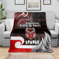 Aotearoa Toitu He Whakaputanga Blanket Toitu Te Tiriti O Waitangi LT05 - Polynesian Pride
