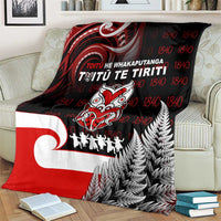 Aotearoa Toitu He Whakaputanga Blanket Toitu Te Tiriti O Waitangi LT05 - Polynesian Pride