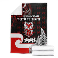 Aotearoa Toitu He Whakaputanga Blanket Toitu Te Tiriti O Waitangi LT05 - Polynesian Pride