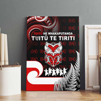 Aotearoa Toitu He Whakaputanga Canvas Wall Art Toitu Te Tiriti O Waitangi LT05 - Polynesian Pride