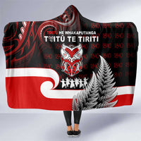 Aotearoa Toitu He Whakaputanga Hooded Blanket Toitu Te Tiriti O Waitangi