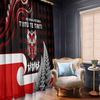 Aotearoa Toitu He Whakaputanga Window Curtain Toitu Te Tiriti O Waitangi LT05 - Polynesian Pride