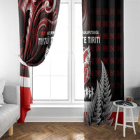 Aotearoa Toitu He Whakaputanga Window Curtain Toitu Te Tiriti O Waitangi LT05 - Polynesian Pride