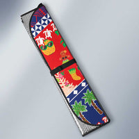 Wallis And Futuna Christmas Auto Sun Shade Festive Beach Vibes - Polynesian Pride