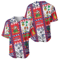 Wallis And Futuna Christmas Baseball Jersey Festive Beach Vibes - Polynesian Pride