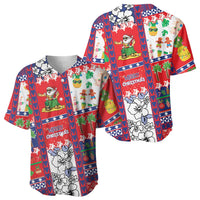 Wallis And Futuna Christmas Baseball Jersey Festive Beach Vibes LT05 - Polynesian Pride