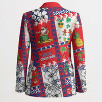Wallis And Futuna Christmas Blazer Festive Beach Vibes - Polynesian Pride