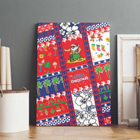 Wallis And Futuna Christmas Canvas Wall Art Festive Beach Vibes - Polynesian Pride