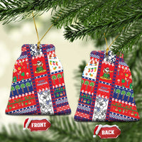 Wallis And Futuna Christmas Ceramic Ornament Festive Beach Vibes - Polynesian Pride