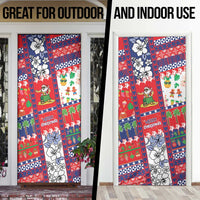 Wallis And Futuna Christmas Door Cover Festive Beach Vibes - Polynesian Pride