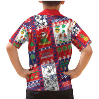 Wallis And Futuna Christmas Family Matching Mermaid Dress and Hawaiian Shirt Festive Beach Vibes - Polynesian Pride