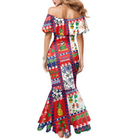 Wallis And Futuna Christmas Family Matching Mermaid Dress and Hawaiian Shirt Festive Beach Vibes - Polynesian Pride