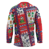 Wallis And Futuna Christmas Hockey Jersey Festive Beach Vibes LT05 - Polynesian Pride