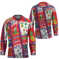 Wallis And Futuna Christmas Hockey Jersey Festive Beach Vibes LT05 - Polynesian Pride