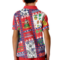 Wallis And Futuna Christmas Kid Polo Shirt Festive Beach Vibes LT05 - Polynesian Pride