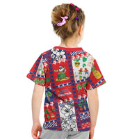 Wallis And Futuna Christmas Kid T Shirt Festive Beach Vibes LT05 - Polynesian Pride
