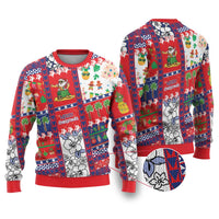Wallis And Futuna Christmas Ugly Christmas Sweater Festive Beach Vibes - Polynesian Pride