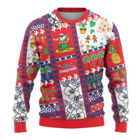 Wallis And Futuna Christmas Ugly Christmas Sweater Festive Beach Vibes - Polynesian Pride