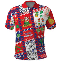 Wallis And Futuna Christmas Polo Shirt Festive Beach Vibes LT05 Red - Polynesian Pride