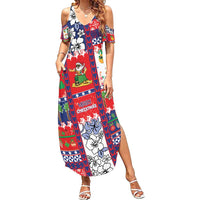 Wallis And Futuna Christmas Summer Maxi Dress Festive Beach Vibes - Polynesian Pride