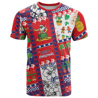 Wallis And Futuna Christmas T Shirt Festive Beach Vibes LT05 Red - Polynesian Pride