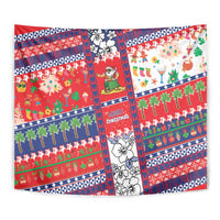 Wallis And Futuna Christmas Tapestry Festive Beach Vibes - Polynesian Pride
