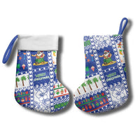 Northern Mariana Islands Christmas Stocking Festive Beach Vibes - Polynesian Pride