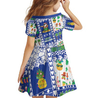 Northern Mariana Islands Christmas Family Matching Off Shoulder Maxi Dress and Hawaiian Shirt Festive Beach Vibes - Polynesian Pride