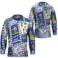 Northern Mariana Islands Christmas Hockey Jersey Festive Beach Vibes LT05 - Polynesian Pride