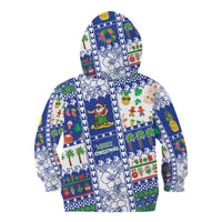Northern Mariana Islands Christmas Kid Hoodie Festive Beach Vibes - Polynesian Pride