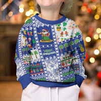 Northern Mariana Islands Christmas Kid Ugly Christmas Sweater Festive Beach Vibes LT05 - Polynesian Pride
