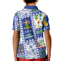 Northern Mariana Islands Christmas Kid Polo Shirt Festive Beach Vibes LT05 - Polynesian Pride