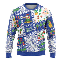 Northern Mariana Islands Christmas Ugly Christmas Sweater Festive Beach Vibes - Polynesian Pride