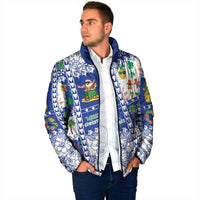 Northern Mariana Islands Christmas Padded Jacket Festive Beach Vibes - Polynesian Pride