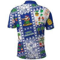 Northern Mariana Islands Christmas Polo Shirt Festive Beach Vibes LT05 - Polynesian Pride