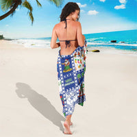 Northern Mariana Islands Christmas Sarong Festive Beach Vibes - Polynesian Pride
