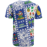 Northern Mariana Islands Christmas T Shirt Festive Beach Vibes LT05 - Polynesian Pride