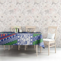 Northern Mariana Islands Christmas Tablecloth Festive Beach Vibes - Polynesian Pride