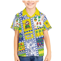 New Caledonia Christmas Family Matching Mermaid Dress and Hawaiian Shirt Festive Beach Vibes - Polynesian Pride