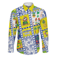 New Caledonia Christmas Family Matching Off The Shoulder Long Sleeve Dress and Hawaiian Shirt Festive Beach Vibes - Polynesian Pride