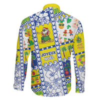 New Caledonia Christmas Family Matching Off Shoulder Short Dress and Hawaiian Shirt Festive Beach Vibes - Polynesian Pride