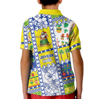 New Caledonia Christmas Kid Polo Shirt Festive Beach Vibes LT05 - Polynesian Pride