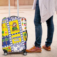 New Caledonia Christmas Luggage Cover Festive Beach Vibes - Polynesian Pride