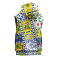 New Caledonia Christmas Sleeveless Zip Hoodie Festive Beach Vibes LT05 - Polynesian Pride