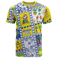 New Caledonia Christmas T Shirt Festive Beach Vibes LT05 Yellow - Polynesian Pride
